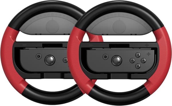 2X COODIO JOY-CON RAT TIL MARIO KART 8 DELUXE NINTENDO SWITCH OLED