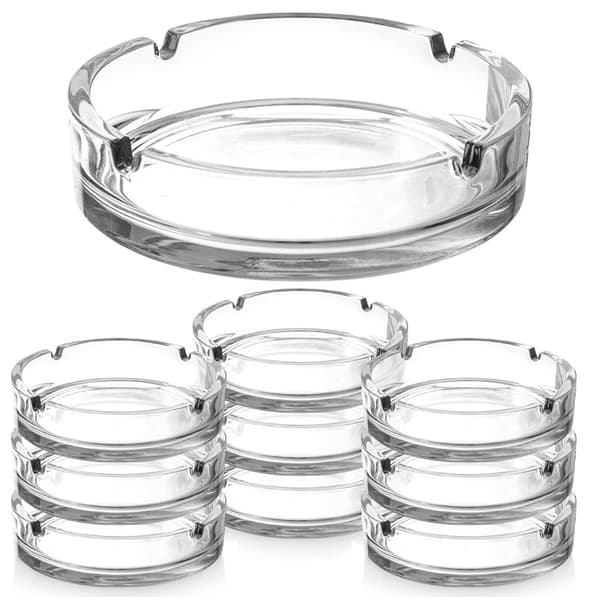 Glas askebæger rund 10 cm 10 stk.
