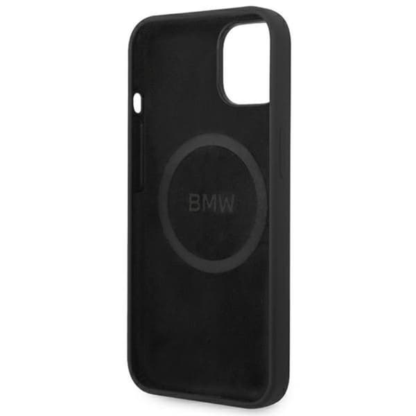 BMW Silikone Signature Logo Magsafe - iPhone 14 Plus Etui (Sort)
