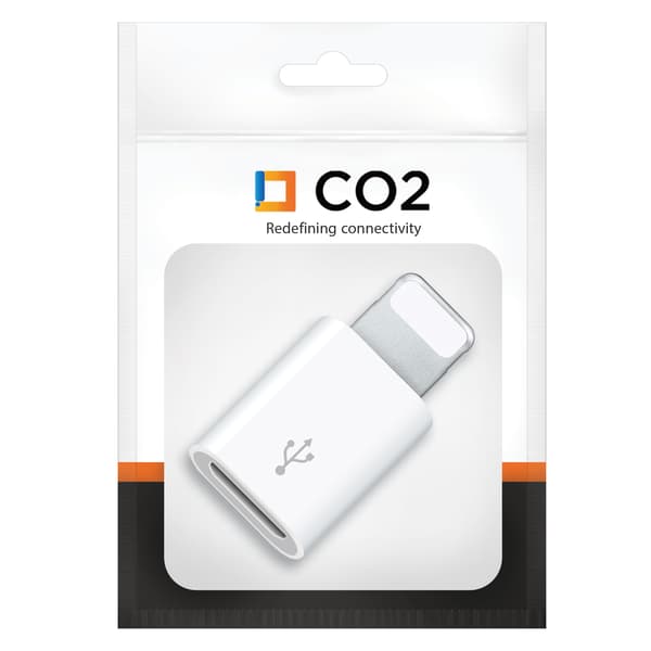 CO2-ADAPTER USB-C USB TYP C TILL LIGHTNING IPHONE 13 14 PLUS PRO MAX