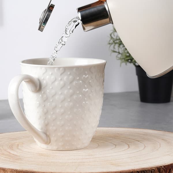 Keramisk krus med hjerter 580 ml