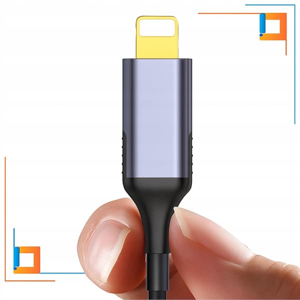 CO2 AUX-KABEL TIL IPHONE X 14 13 LIGHTNING MINI JACK ADAPTER 1M