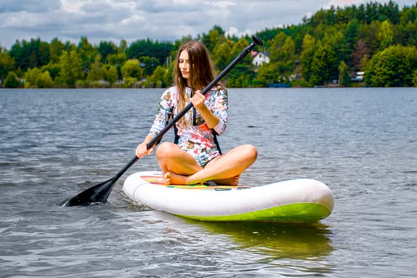 SUP paddelbräda pump ryggsäck väska set styv uppblåsbar stabil