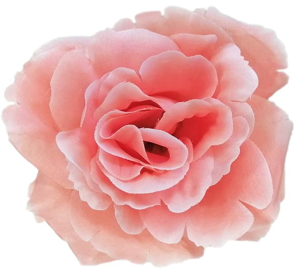 Kunstig Rose Blomsterhoved Laks Dekorativ