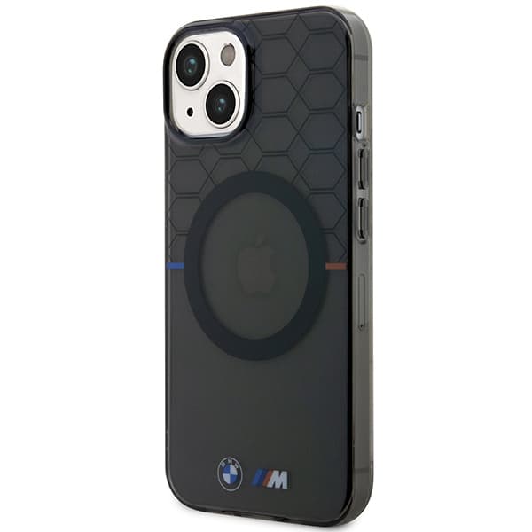 BMW BMHMP14MHGPK iPhone 14 Plus/15 Plus 6.7 Grått Mönstrat MagSafe-skal