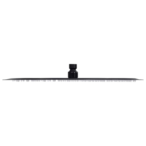 vidaXL brusehoved i stål 40 cm rundt sort