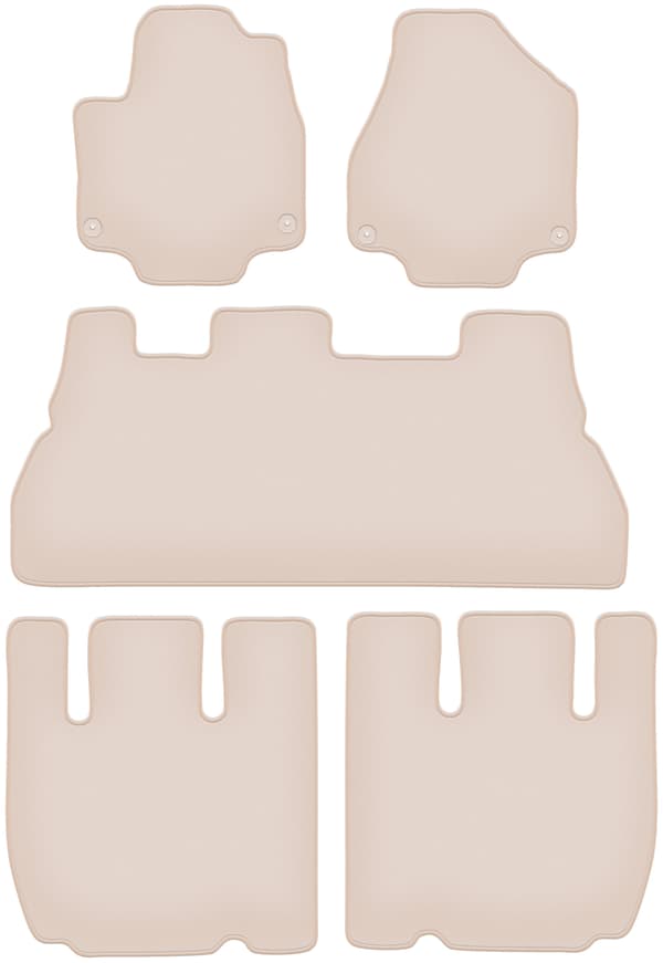 matot PREMIUM beige for Chrysler Pacifica II 7-paikkainen 2017-