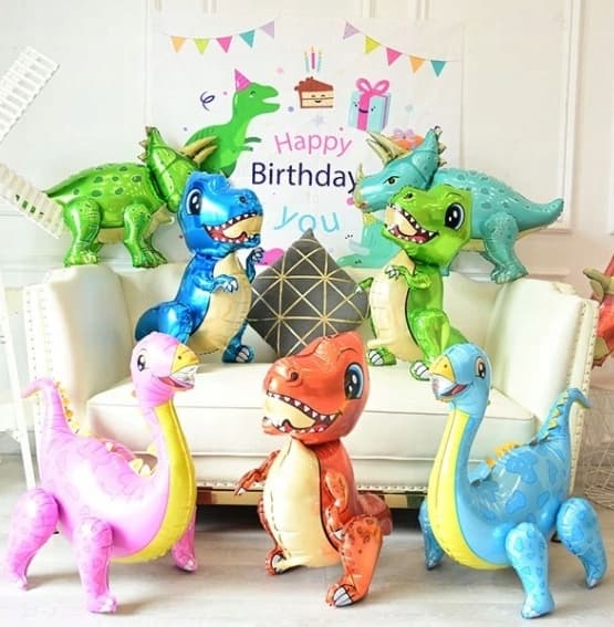 Dinosauriefolieballong, 4D med montering, 66x56cm