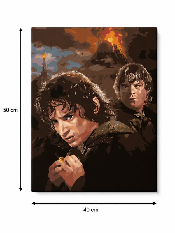 Målning med siffror Frodo Sagan om ringen 40x50 cm