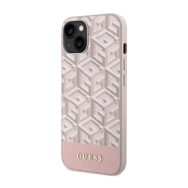 Guess GCube Stripes MagSafe - iPhone 14 Plus cover (lyserød)