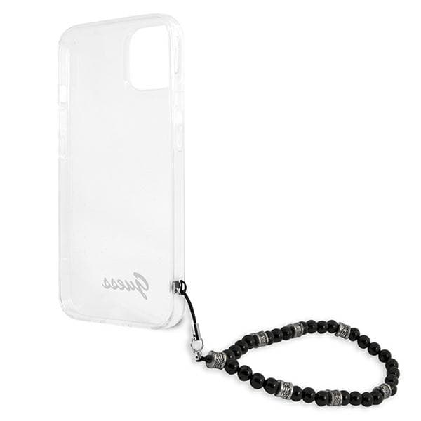 Guess GUHCP13SKPSBK iPhone 13 mini 5.4 Transparent hårdt cover Sort perlemor