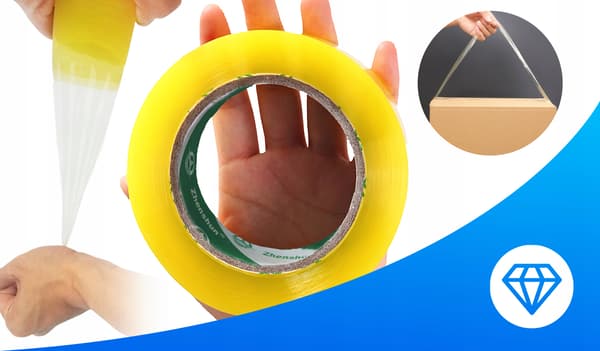PAKKETAPE TRANSPARENT FARVELØS STÆRK KLÆBEMIDDEL 45 mm 80 M
