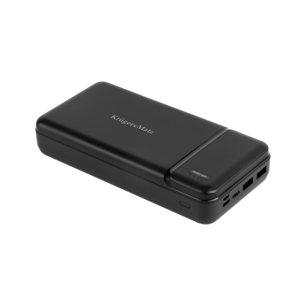 Powerbank 30000mAh 2xUSB USB-C kabel KrugerMatz