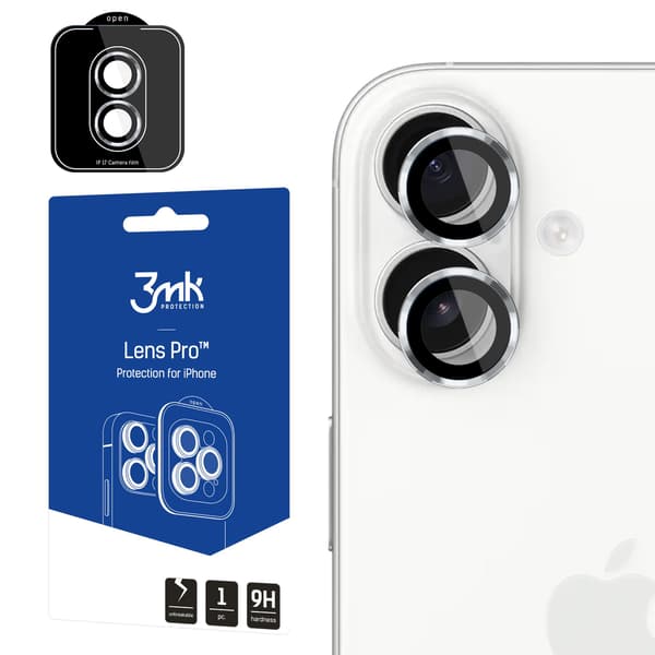 Apple iPhone 17 - 3mk Linsebeskyttelse Pro Sølv