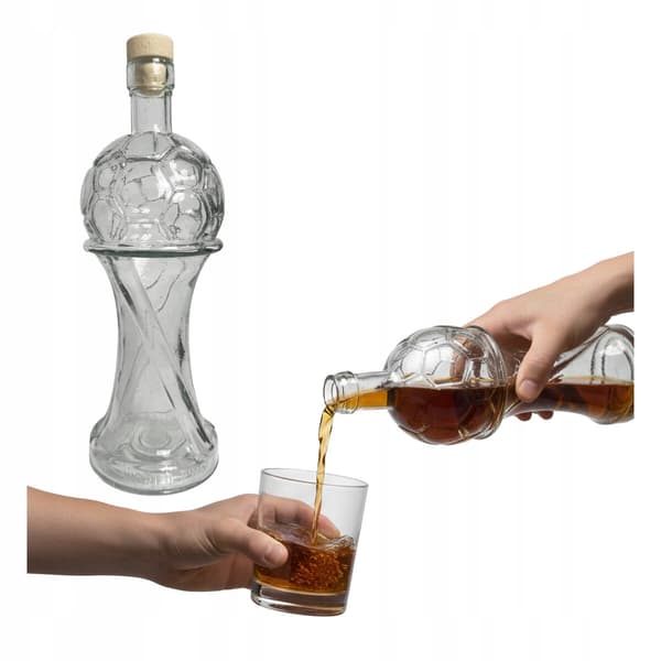 Flaska PIŁKA LEGEND 500ml Glaskaraff Presentmugg Likör Sirap