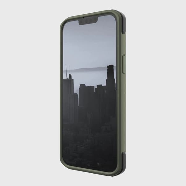 Raptic X-Doria Secure Case iPhone 14:lle MagSafe-suojakuorella, vihreä
