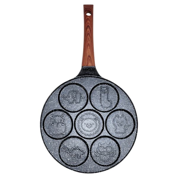 Pande til æg granit 7 huller BLACK&WOOD 26 cm