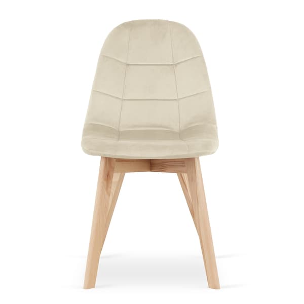 BORA stol - beige velour x 3