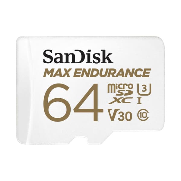 SANDISK MAX ENDURANCE microSDXC -muistikortti 64 Gt adapterilla