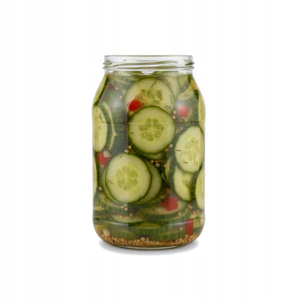 16x Glasburkar 900ml UTAN lock för marmelad, kompott, pickles, honung