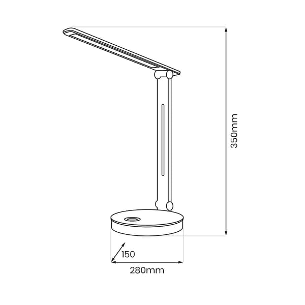 BRUNO LED-BORDSLAMPA VIT MILAGRO ML1629