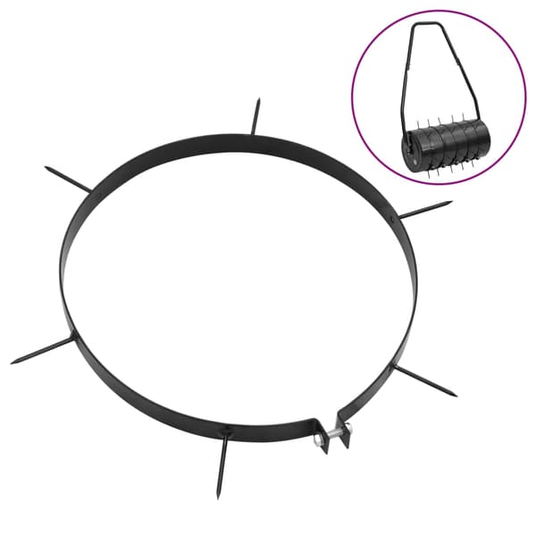 vidaXL Spikringar för luftningsluftare, 5 st, Ø30 cm, Järn