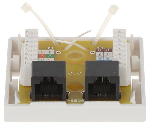 RJ45-2G1/6 DOBBELT TERMINALSTIKKANAL