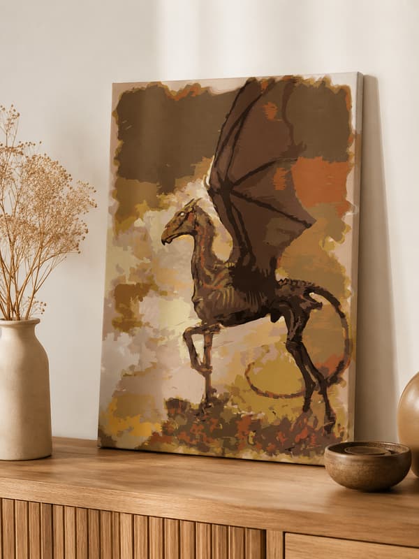 Testrale Harry Potter målning med siffror 40x50 cm