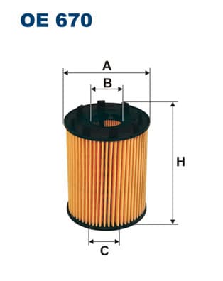 ÖLJYNSUODATIN OE670 FILTRON