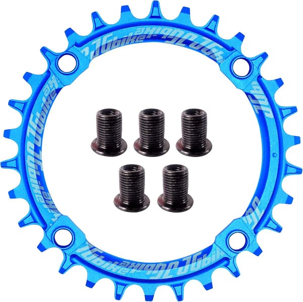 BLÅ CYKELDÄNGD FRÄMRE 104 mm 32T MTB