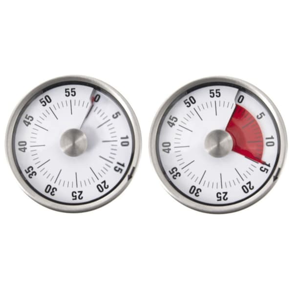 analog køkkentimer med magnet 6 cm