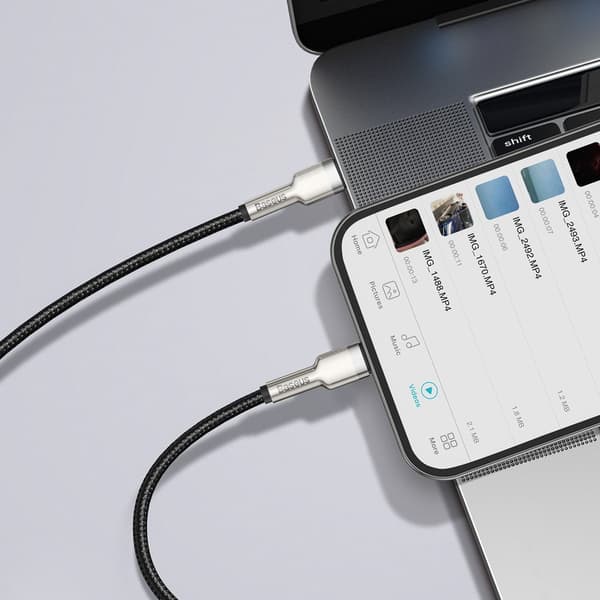 Baseus Cafule USB-C till Lightning-kabel, PD, 20W, 1m (Svart)