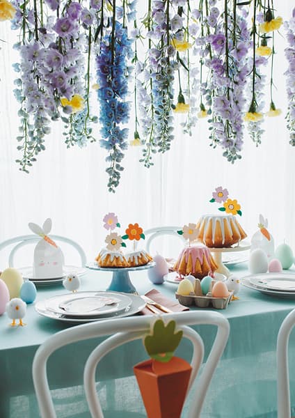 Kagetopper Blomstermix 13 cm 8 stk.