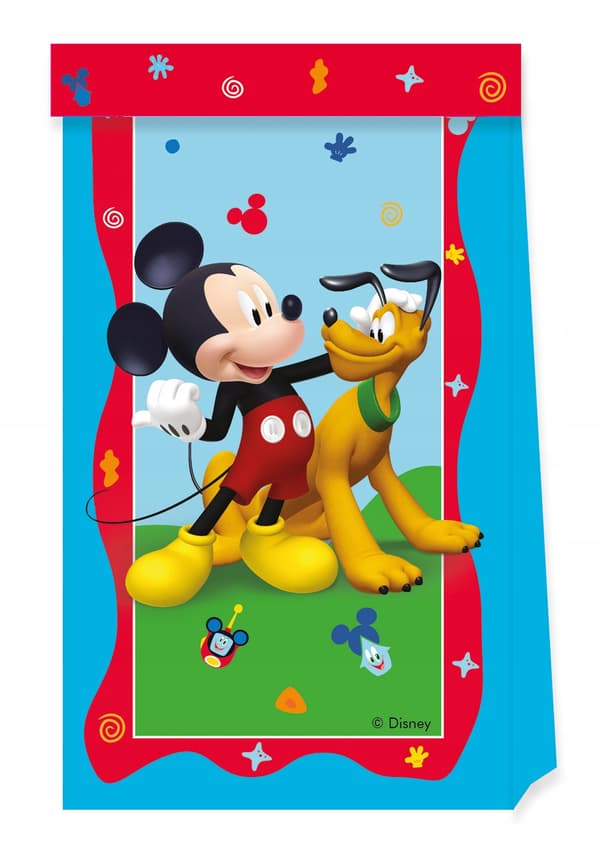 Mickey Mouse papirposer gaveartikler 4 stk.