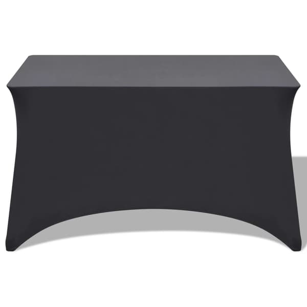 vidaXL elastisk borddække 120x60,5x74 cm, 2 stk., antracit (grå)