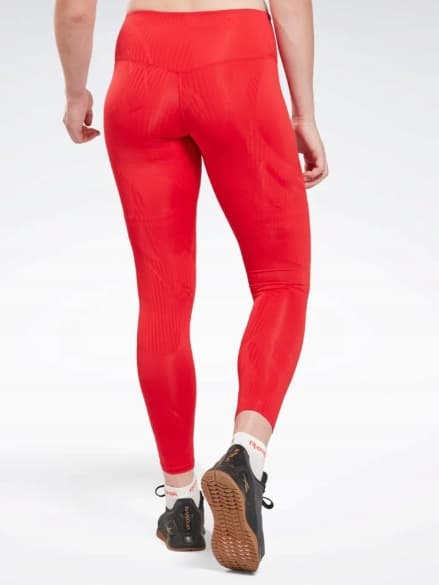 Reebok röda dam sportleggings M