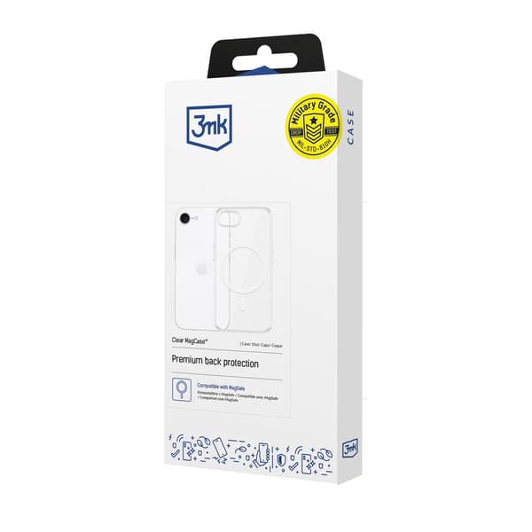 Apple iPhone 16E - 3mk Gennemsigtig MagCase