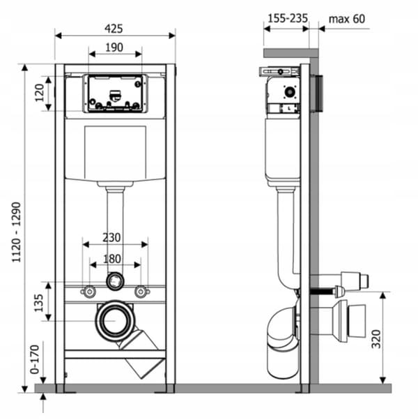 RAVAK SMART ECO piilokarmi