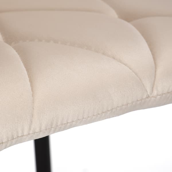Madison Velvet beige polstret fløjlsstol