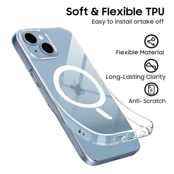 TECH-PROTECT FLEXAIR MAGSAFE IPHONE 13/14 KLAR