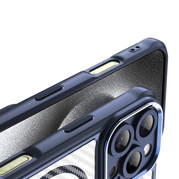 Leading Series MagSafe Silikone Etui til iPhone 16 Pro Max - Blå