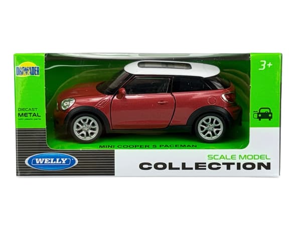 WELLY MINI COOPER S PACEMAN PUNAINEN 1:34 43685