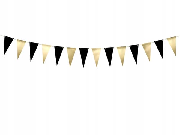 Flagguirlande, blandet, 2,15 m, 1 stk.