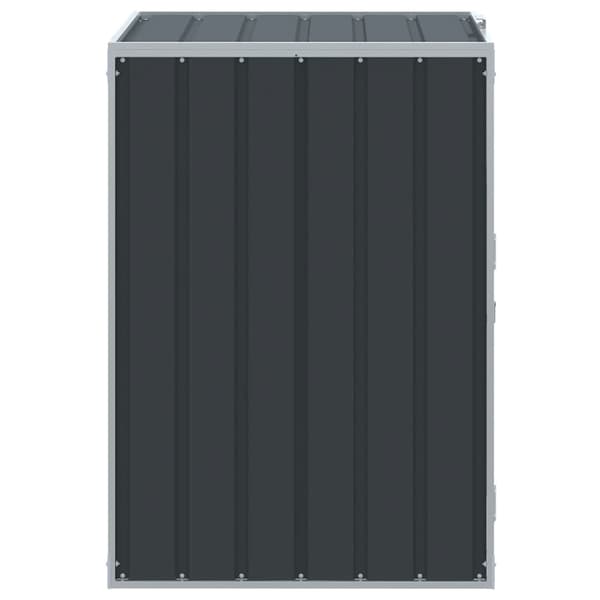 vidaXL Enkel papperskorg antracit 72x81x115 cm