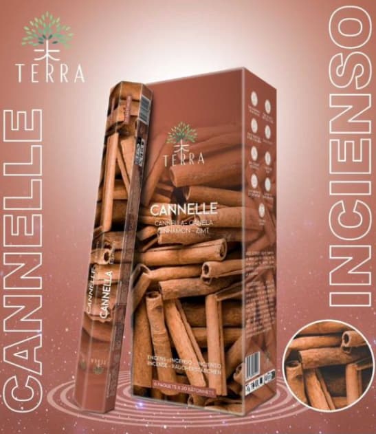 Terra Cinnamon røgelsespinde 20 stk. kanel