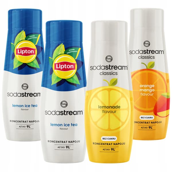 Sodastream Sirap 2x Iste Citron + Lemonad + Apelsin Mango