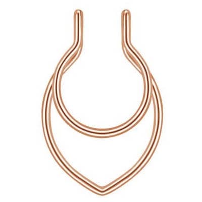 FNS-003 falskt septumpiercing roséguld