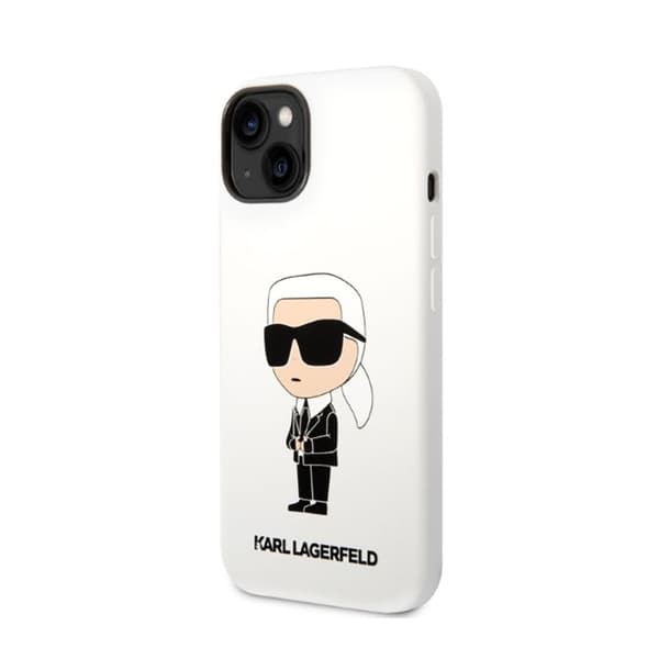 Karl Lagerfeld Silikone NFT Ikonik - iPhone 14 Plus Etui (Hvid)
