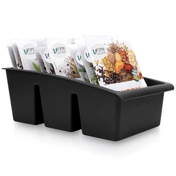 Sort organizer til krydderier 25x15x9 cm