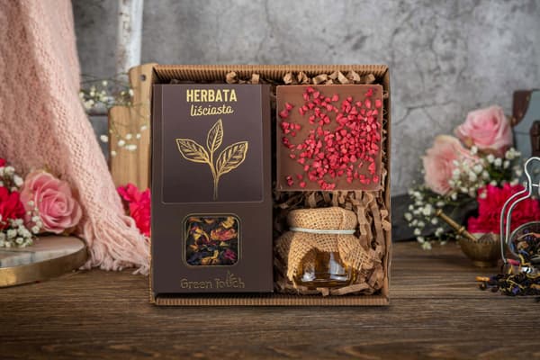 Gaveæske sæt te honning chokolade elegant gave